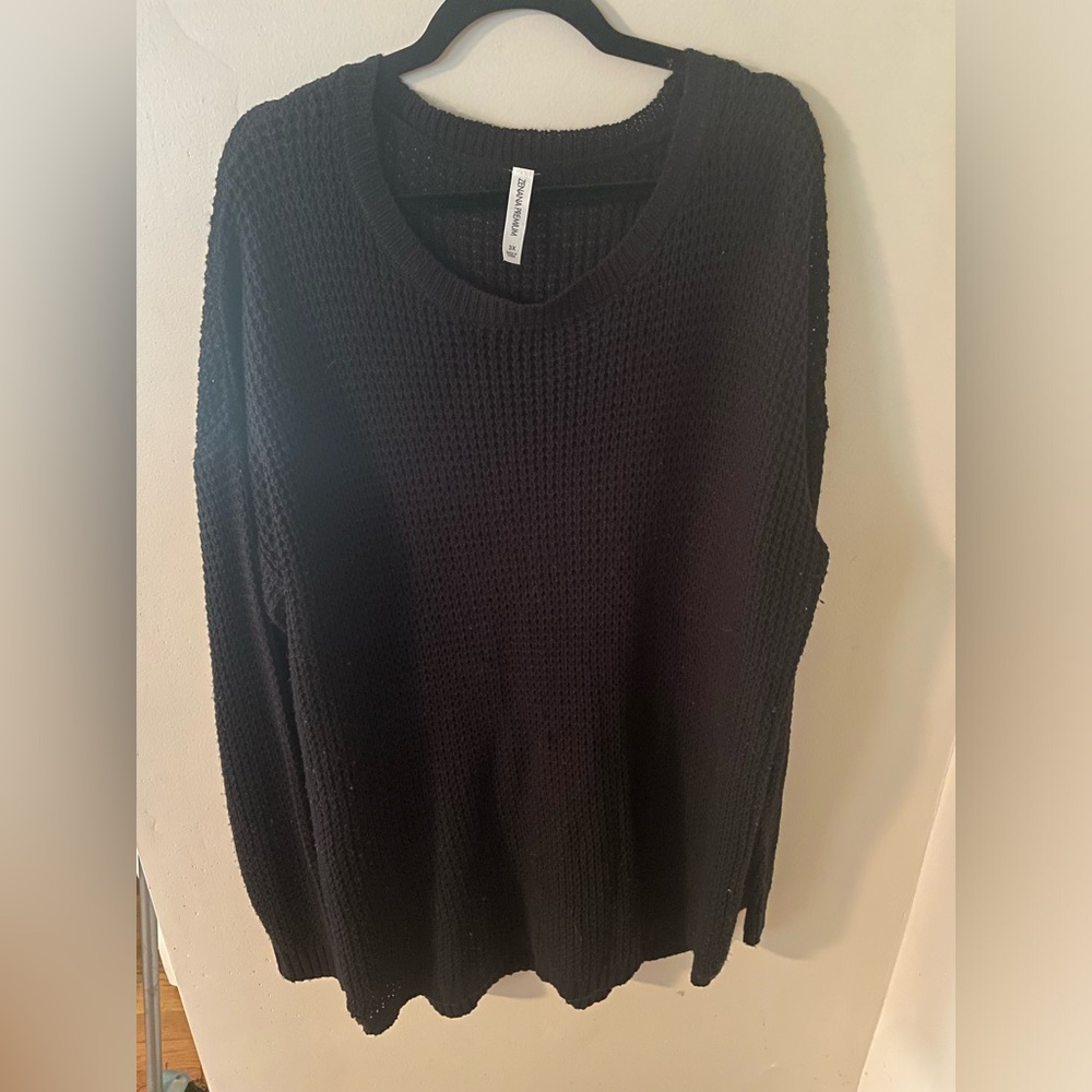 Black knit sweater